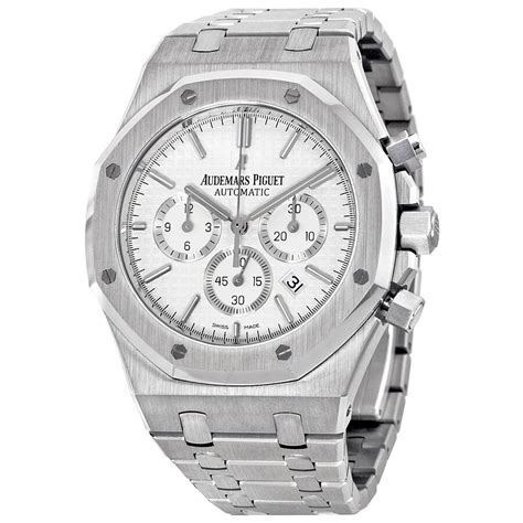 audemars piguet royal oak silver dial men& 39|ap royal oak 41mm price.